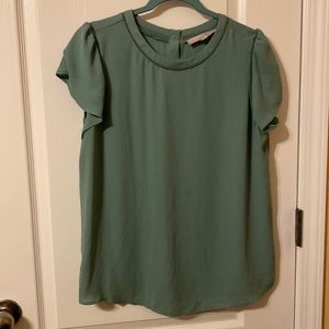 Loft sage green blouse